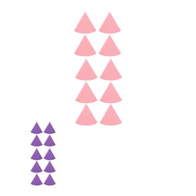 Paquete esponjitas de maquillaje triangulares 4x4.5 cm 10 piezas -  Miniso
