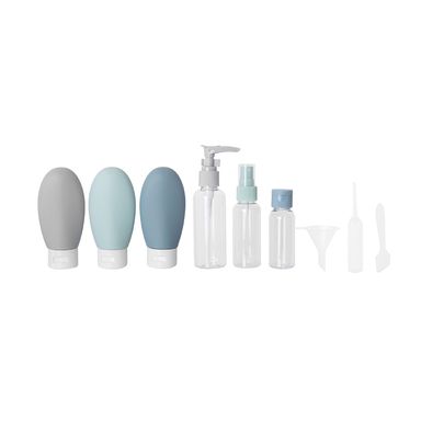 Kit botellas de viaje plástico multicolor 9 piezas -  Miniso