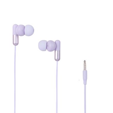 Audífonos de cable life is for fun lilas tipo c -  Miniso