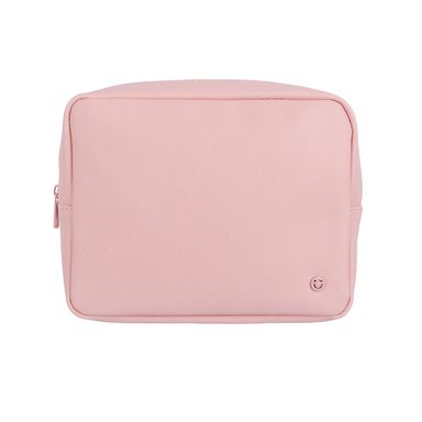 Cosmetiquera casual sintética rosa 20x6x16 cm -  Miniso