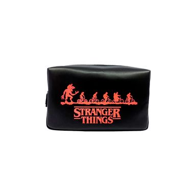 Cosmetiquera letras rojas color negro serie stranger things -  Stranger Things