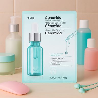 Mascarilla facial hidratante 22 ml ceramida -  Miniso