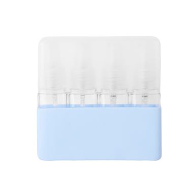Set botellas de viaje con atomizador plástico azul 30 ml 4 piezas -  Miniso