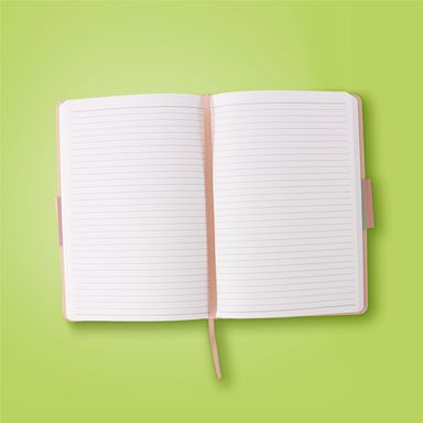 Libreta pasta dura café 14x21 cm 96 hojas eco friendly -  Miniso