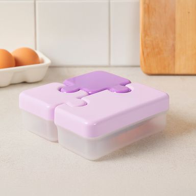 Set tapers de alimentos plástico morados 185, 390 ml 3 piezas -  Miniso