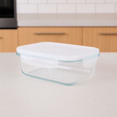 Taper de alimentos vidrio transparente 630 ml -  Miniso