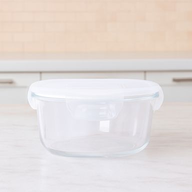 Taper de alimentos vidrio transparente 640 ml -  Miniso