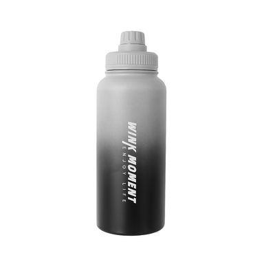 Termo con tapa enroscable minimalista acero inoxidable degradado 950 ml -  Miniso