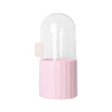 Organizador para brochas de maquillaje a prueba de polvo plástico rosa -  Miniso