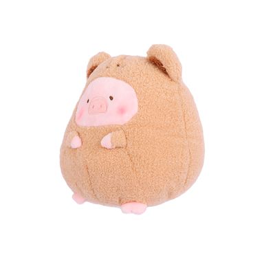 Peluche disfrazada de osito felpa café 19x22 cm lulu la cerdita -  Miniso