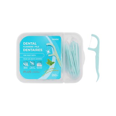 Paquete hilos dentales en arco desechables verdes menta 260 piezas -  Miniso