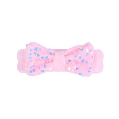 Banda para cabello con moño 100% poliéster rosa 20x5 cm -  Miniso