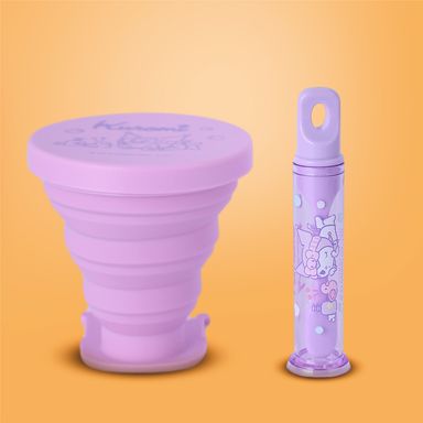 Kit limpieza bucal portátil silicona morado 2 piezas kuromi sanrio -  Sanrio