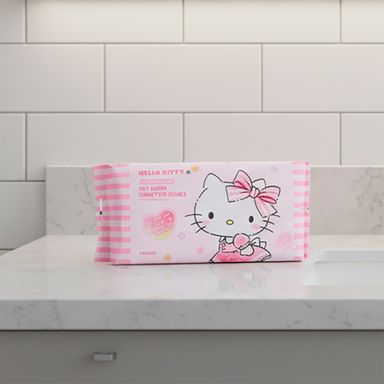 Toallitas faciales secas 20x20 cm 80 piezas hello kitty sanrio -  Sanrio