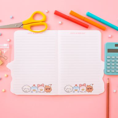 Libreta pasta suave mini family rosa 21x16.1 cm rayas 32 hojas -  Mini Family