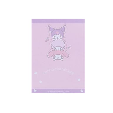 Bloc notas adhesivas morado 11x7.8 cm 30 hojas kuromi sanrio -  Sanrio