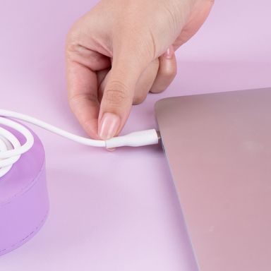 Cable de carga y datos usb a tipo c sintético blanco 1 m 15w -  Miniso