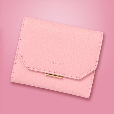 Cartera para mujer minimalista sintética rosa 12x10x2 cm -  Miniso