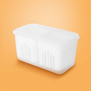 Taper de alimentos con cestas de drenaje plástico 750 ml -  Miniso