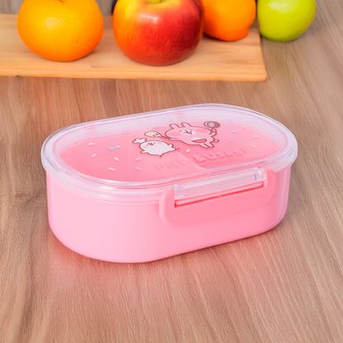 Taper de alimentos kanahei plástico rosa 650 ml -  Miniso