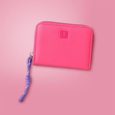 Cartera para mujer sintética rosa mexicano 11x2x9 cm -  Miniso