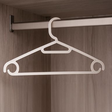 Paquete de ganchos para ropa antideslizantes sintéticos beige 5 piezas -  Miniso