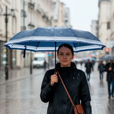 Paraguas poliéster gris 53.5 cm -  Miniso
