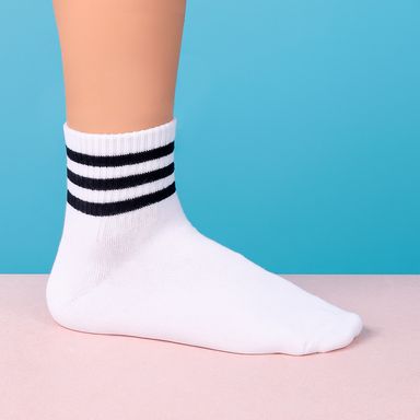 Set calcetines para hombre deportivos 72% poliéster, 23% algodón, 4% elastodieno, 1% elastano multicolor talla 25-27 2 pares -  Miniso