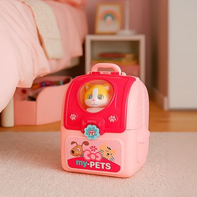 Estuche portátil de juguete gatito mascota -  Miniso