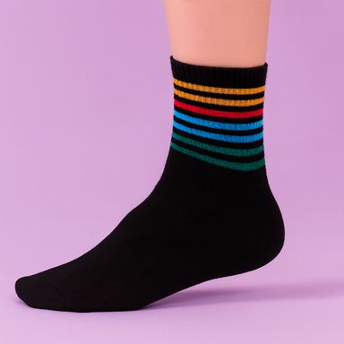 Set calcetines para mujer 100% poliéster multicolor talla 23-26 2 pares -  Miniso