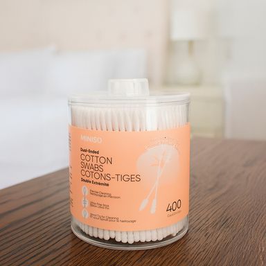 Hisopos doble cabeza 100% algodón 400 piezas -  Miniso