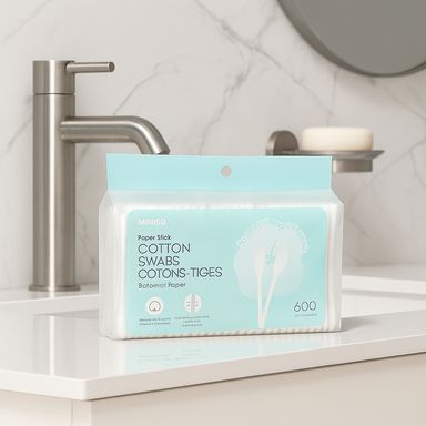 Hisopos doble cabeza 100% algodón 600 piezas -  Miniso