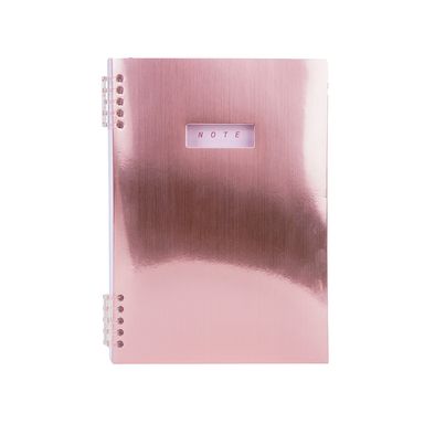 Libreta rose gold rosa 24.9x17.5 cm 80 hojas rayas -  Miniso