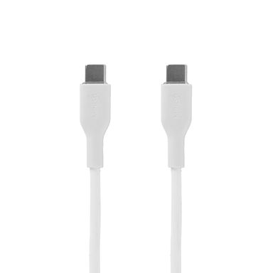 Cable de carga y datos tipo c sintético blanco 1 m 60w -  Miniso