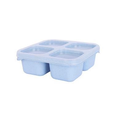 Taper de alimentos con secciones plástico azul 650 ml -  Miniso