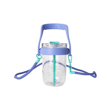 Tomatodo con correa plástico azul 1000 ml -  Miniso