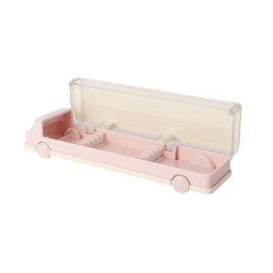 Organizador de escritorio diseño de autobús plástico rosa 23.5x5.2x7 cm -  Miniso