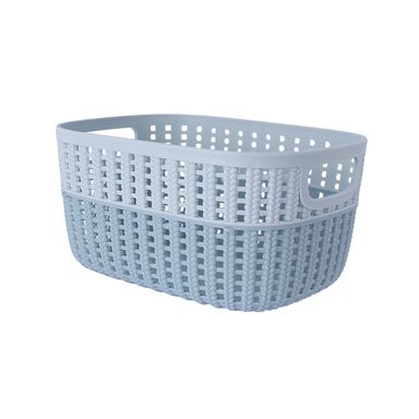Cesta de almacenamiento minimalista plástico azul 19x11 cm -  Miniso