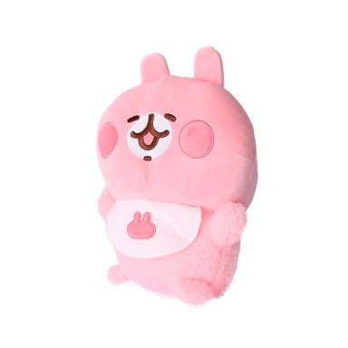 Peluche kanahei felpa rosa 21x31 cm conejito con babero -  Miniso