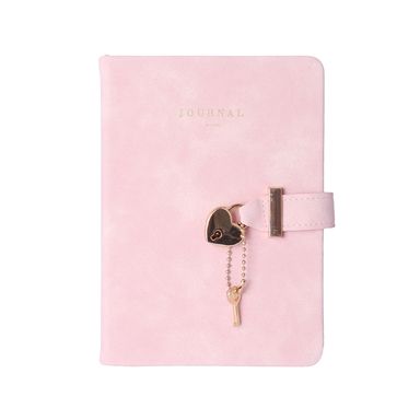 Libreta pasta dura rosa 12.8x18 cm 80 hojas rayas -  Miniso
