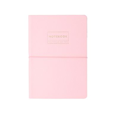 Libreta pasta dura rosa 14.4x21.1 cm 80 hojas rayas -  Miniso