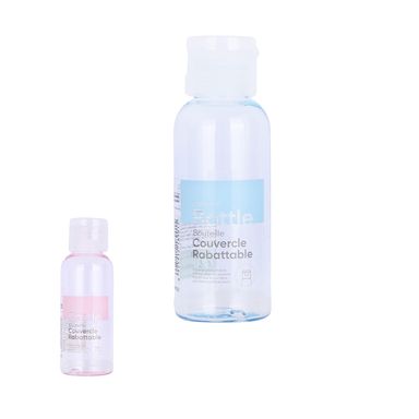 Botella de viaje diseño aleatorio sintética transparente 50 ml -  Miniso