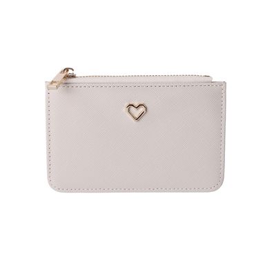 Monedero sintético blanco 13x1x8 cm -  Miniso