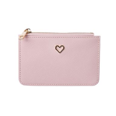 Monedero sintético rosa 13x8 cm -  Miniso