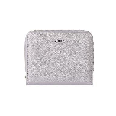 Cartera para mujer sintética plateada 12x9x3 cm -  Miniso