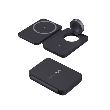 Cargador inalámbrico life is for fun sintético negro -  Miniso