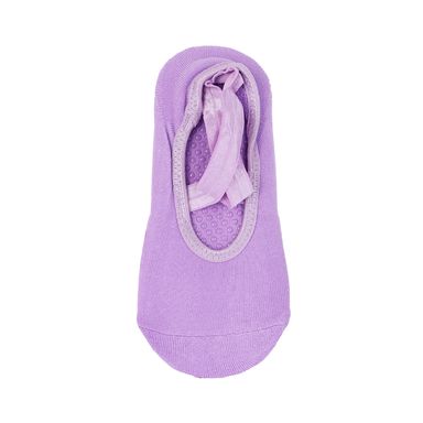 Medias para yoga 69% algodón, 19% poliéster, 9% poliamida, 3% elastano morados talla 23 - 25 -  Miniso