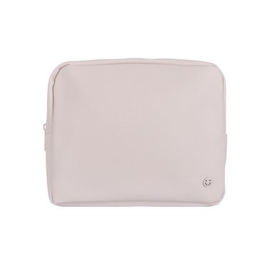 Cosmetiquera casual sintética beige 20x6x16 cm -  Miniso