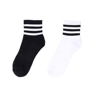 Set calcetines para hombre deportivos 72% poliéster, 23% algodón, 4% elastodieno, 1% elastano multicolor talla 25-27 2 pares -  Miniso