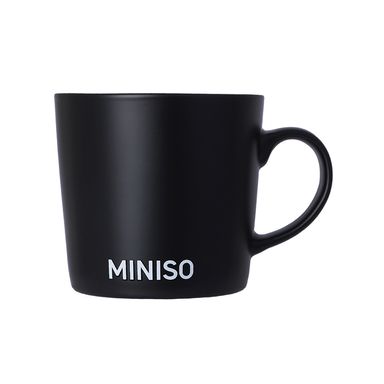 Taza cerámica negra 350 ml -  Miniso